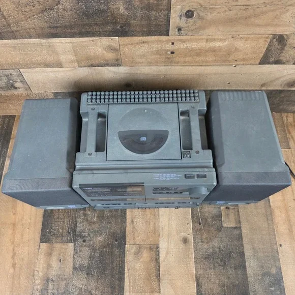Yamaha Boombox Cassette CD Radio Stereo System YST-SC10 w/ Speakers Parts/Repair
